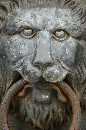 Lion Face in Cemetery